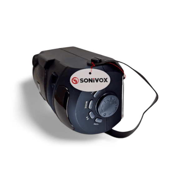 Parlante Sonivox Mediano Radio AM-FM Panel Solar Bluetooth Puerto USB