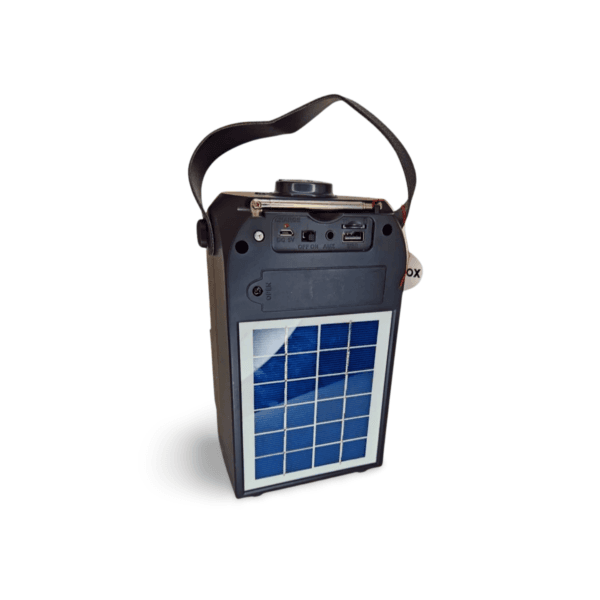 Parlante Sonivox Mediano Radio AM-FM Panel Solar Bluetooth Puerto USB