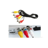 Cable 3x3 Rca Punta Dorada Macho a Macho