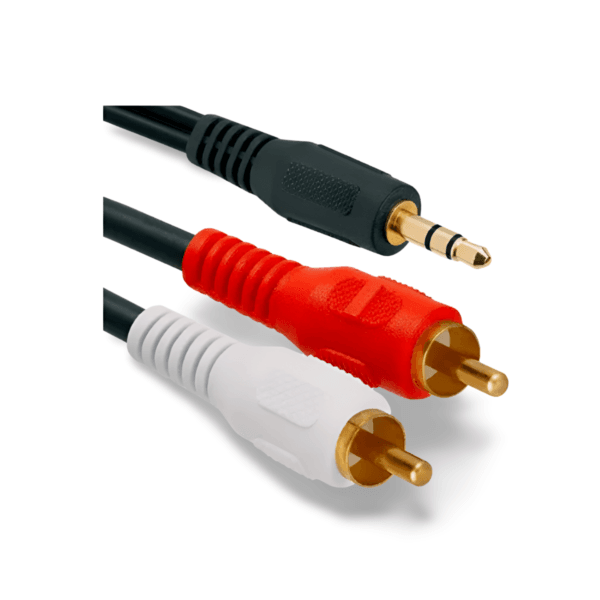 Cable de Audio Auxiliar 2x1- Cable Rca a Audio De 3.5mm