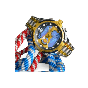 Reloj Joefox Metálico doble Hora Plateado-dorado
