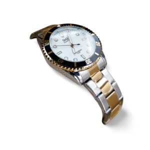 Reloj Q&Q Metálico Resistente al Agua Plateado-dorado-negro