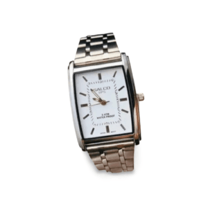 Reloj Salco Metálico Cuadrado Plateado